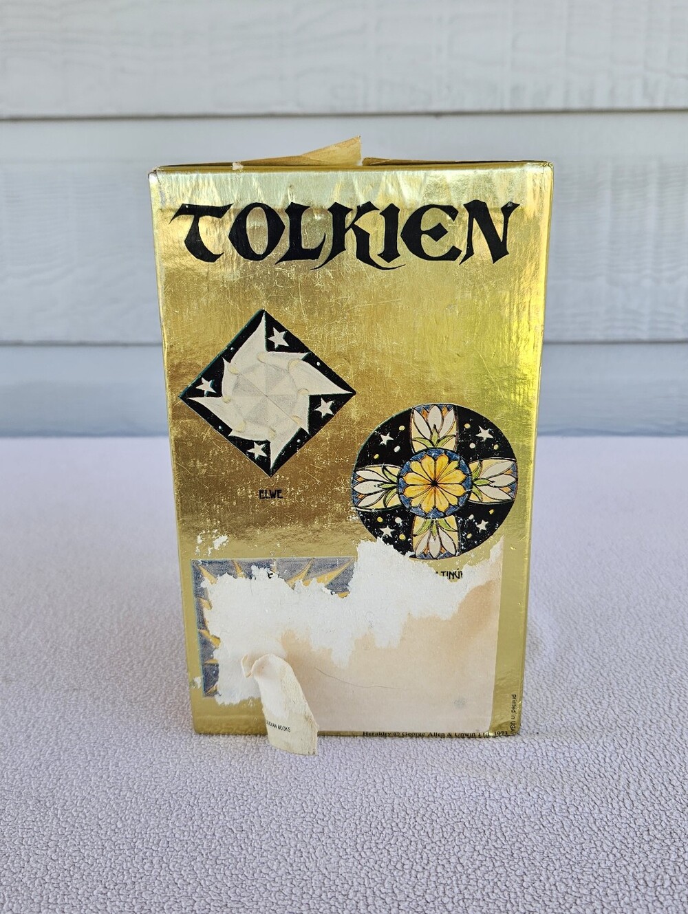 Lord of the Rings 1975 Gold Box Set J. R. Tolkien Vol. 1-4 Ballentine Books - Picture 3 of 12